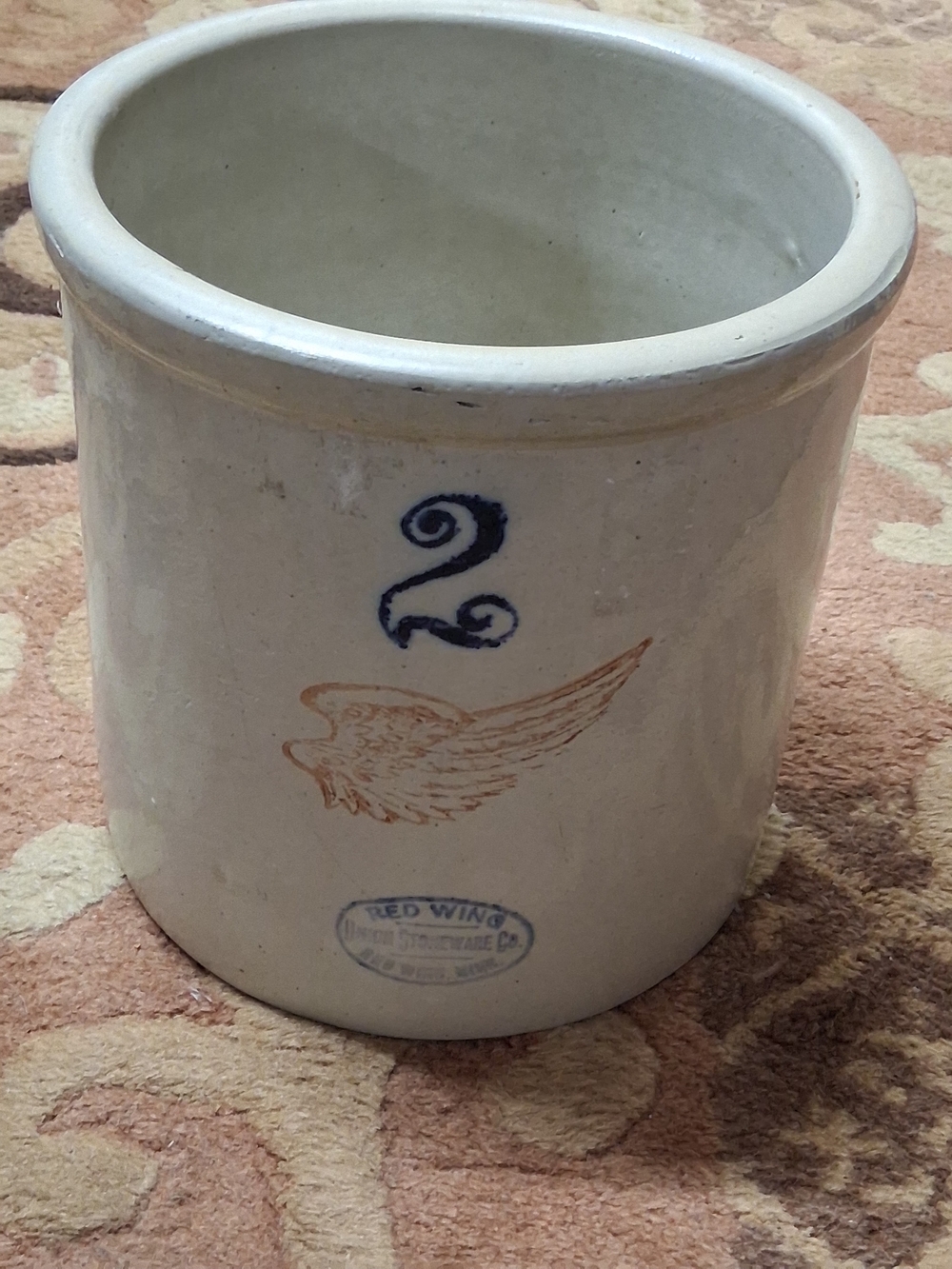 Red Wing Stoneware Beige 2-Gallon Decorative Crock